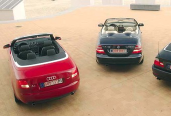Audi A4 1.8 T Cabriolet, BMW 320Ci Cabrio & Mercedes CLK 200 K Cabriolet: Plezier voor vier #1