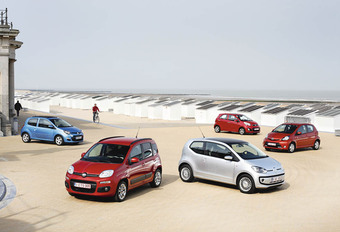 Fiat Panda TwinAir 85, Kia Picanto 1.0, Renault Twingo 1.2, Toyota Aygo 1.0 VVT-i et Volkswagen Up 1.0 60 : Quand elles arrivent en ville #1