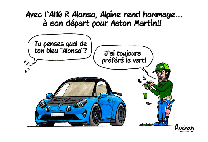 La Story d’Audran – Alpine rend hommage à Alonso