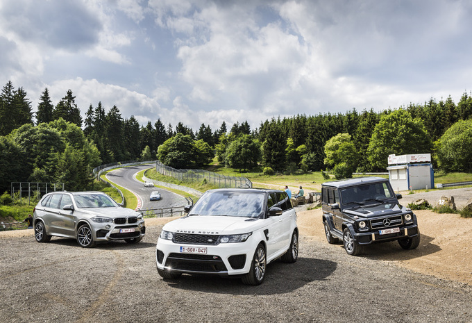BMW X5 M, Range Rover SVR et Mercedes-AMG G63 : La manière forte #1
